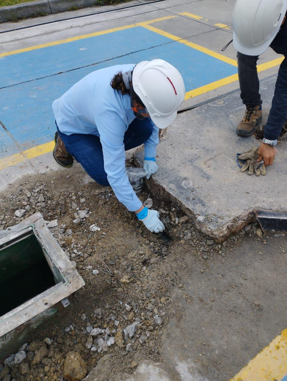 Soil sampling at contaminated urban site